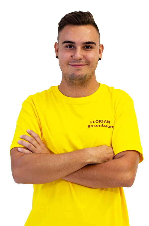 Portraitbild von Florian Rosenbaum, Maler beim Maler Reitbauer in Anger bei Weiz und Gleisdorf.